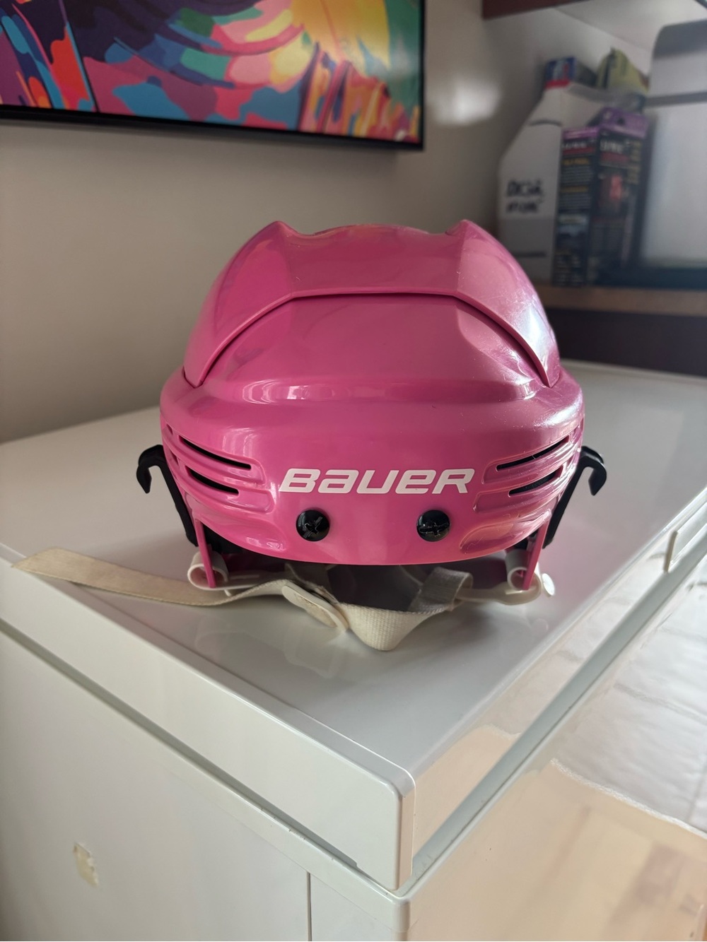 Bauer Youth Gloss Pink Hockey Helmet